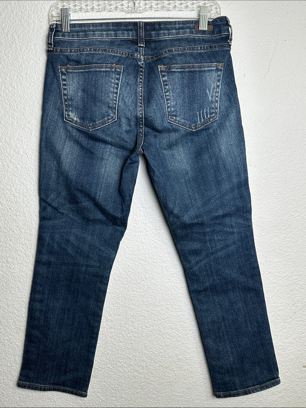 Kut from the Kloth Ankle Straight Leg Reese Cropped Denim Womens 4 Petite - Picture 2 of 7